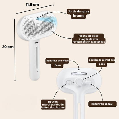 SteamGroom Pro | Brosse professionnelle de toilettage pour animaux