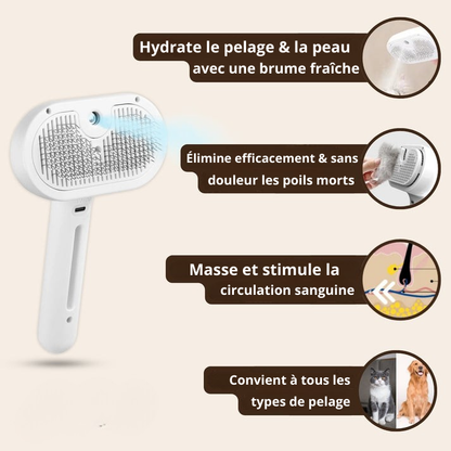 SteamGroom Pro | Brosse professionnelle de toilettage pour animaux