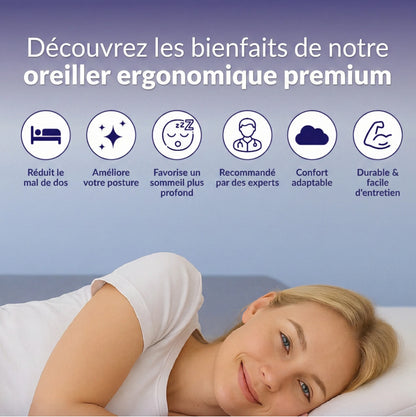 Oreiller ergonomique – Offre spéciale SOLDE D'HIVER